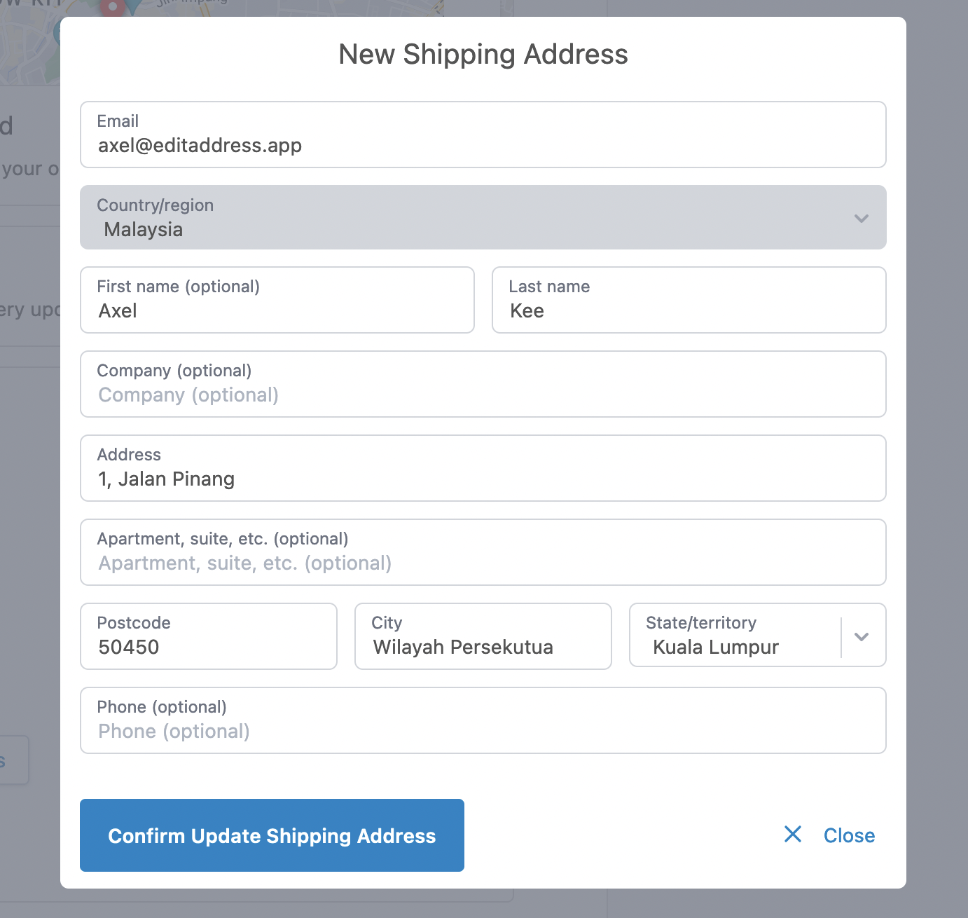 Address Edit Helper Let Customer Update Shipping Address Easily